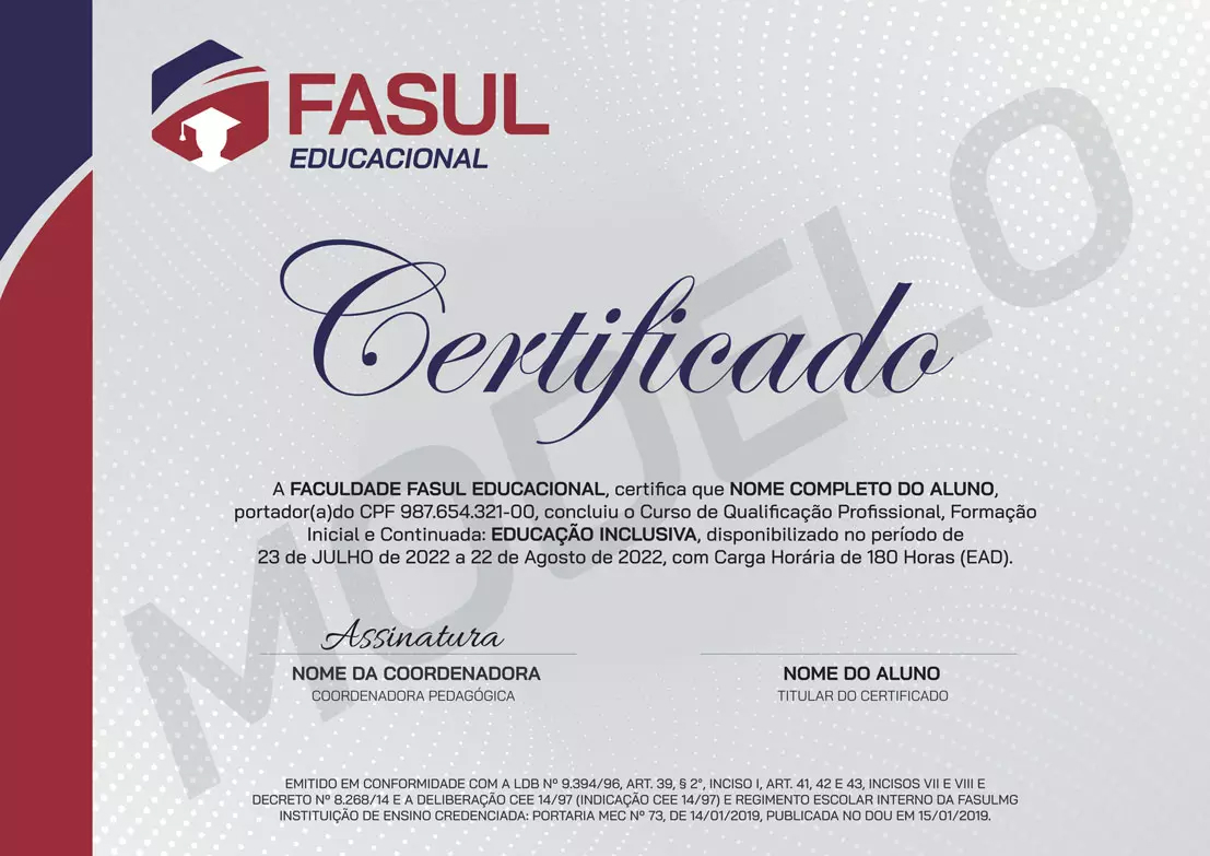 Portal Curso Online Gratuito - Certificado FASUL Educacional